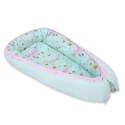 Beebipesa kahepoolne Premium Cocoon väikelastele - moons mint