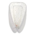 Beebipesa kahepoolne Premium Cocoon väikelastele - mini hallid tähed/ hall