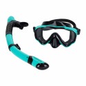 Snorgeldamismask, prillid, snorkel, sinine ja must komplekt