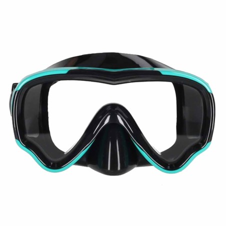 Snorgeldamismask, prillid, snorkel, sinine ja must komplekt