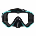 Snorgeldamismask, prillid, snorkel, sinine ja must komplekt