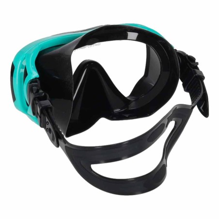 Snorgeldamismask, prillid, snorkel, sinine ja must komplekt
