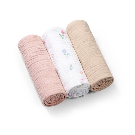 SUPER PEHME MUSLIIN LAPID 70x70 cm 3 tk ROOSA