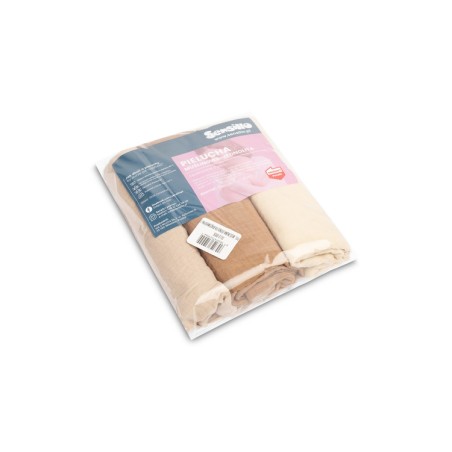 MUSLIIN LAPID UNIFORM BROWN (pakendis - 3 tk)