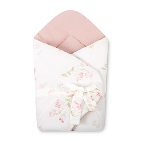 BEEBIKOOKON MUSLIIN 75x75 LILLED ROOSA