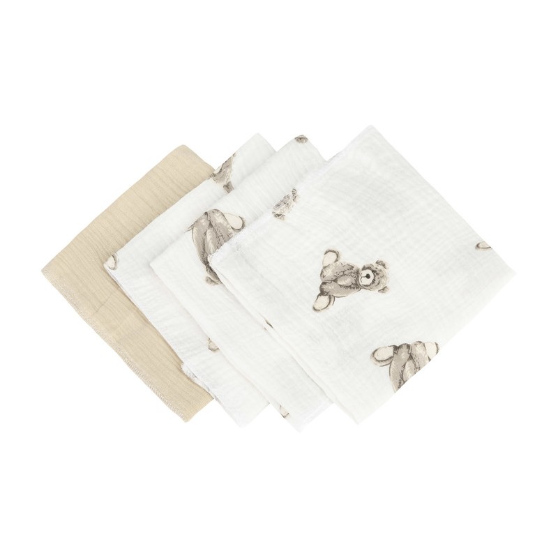 BEEBILAPID MUSLIIN 30x35 PAKEND 4 TK TEDDY BEEŽ