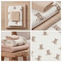 BEEBILAPID TRIO MUSLIIN 120x120, 70x60, 30x35, 3TK TEDDY BEEŽ