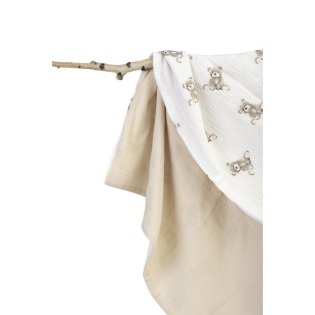 BEEBITEKK MUSLIIN 75x100 TEDDY BEEŽ
