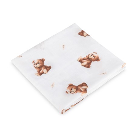 BEEBILAPP MÄHE MUSLIIN 70X80 TEDDY BEEŽ