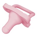  HappyPaci ühes tükis silikoonist lutt - 0 m+, roosa, 1 pakk
