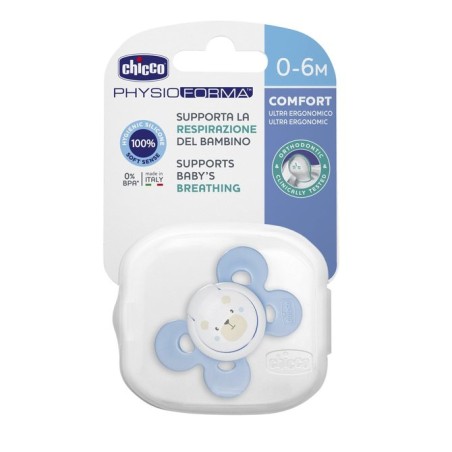 PHYSIO COMFORT lutt SILICONE 0-6M SININE 1TK