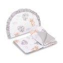 KÄRUKOMPLEKT MUSLIN TEDDY GRAY