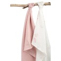 BEEBILAPID MÄHE MUSLIIN 60X75 2-PAKK LILLED ROOSA