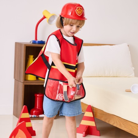 Little Firefighter Set Vest + Puidust tarvikud 8 tk.