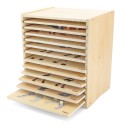 Puidust pusle komplekt, 12 Montessori puslet, loomamõistatust + alus