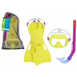 Snorgeldamise komplekt Kollane mask, uimed,...