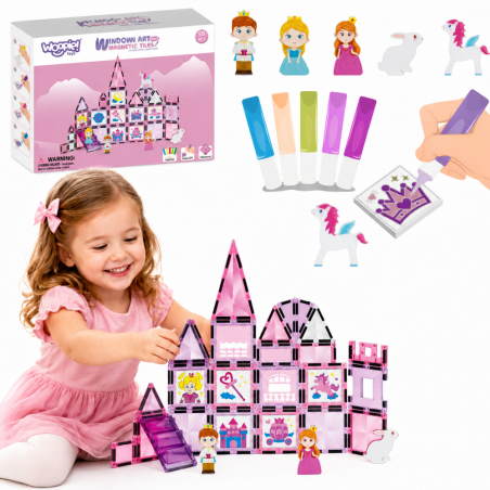 Magnetic Blocks Printsessi lossi komplekt 50 tk.
