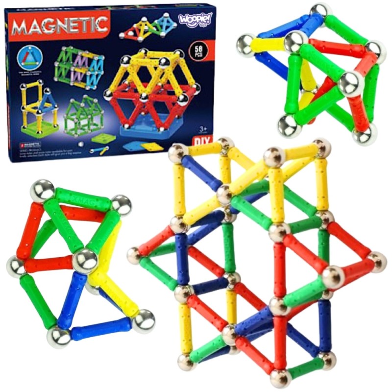 Magnetilised ehitusplokid 3D 58 tk.