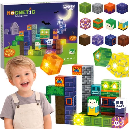 Magnetic Blocks Glowing Halloween 63 tk.