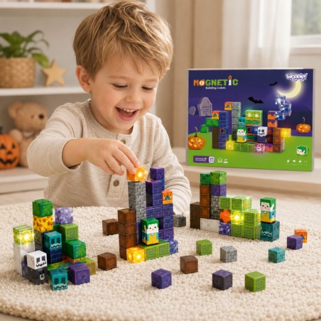 Magnetic Blocks Glowing Halloween 63 tk.