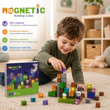 Magnetic Blocks Glowing Halloween 63 tk.