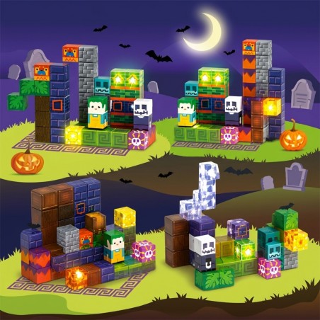 Magnetic Blocks Glowing Halloween 63 tk.