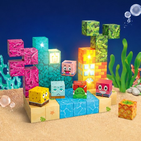  Magnetic Cubes 63 el Montessori Ocean Puzzle mäng 3D