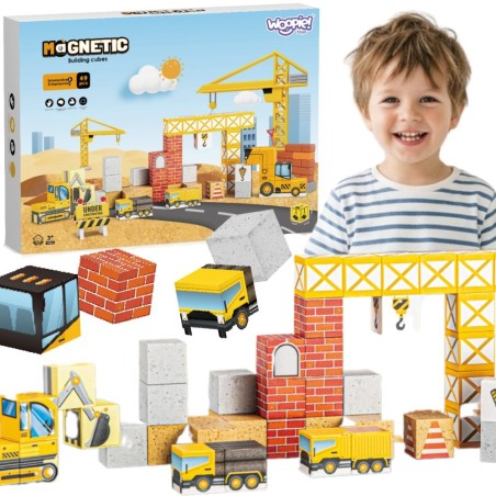 Magnetic Construction Cubes Ehitusplats 49 tk.