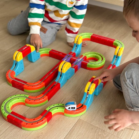 Magic Cube rongi ehitusplokid gravitatsioonivastased magnetrööbastee 68tk.