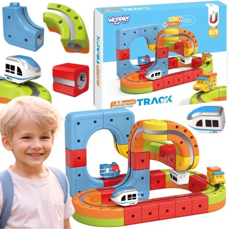  Magic Cube Rongi Ehitusplokid Anti-Gravity Magnetic Rööbastee 32 tk.