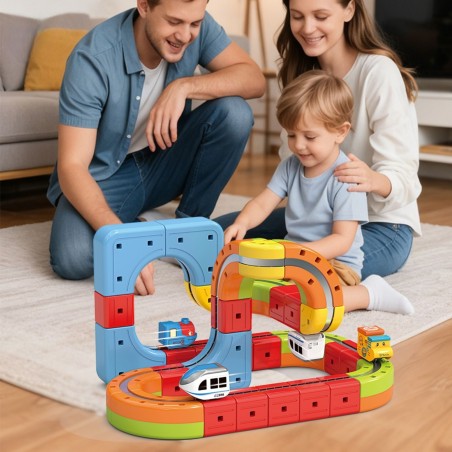  Magic Cube Rongi Ehitusplokid Anti-Gravity Magnetic Rööbastee 32 tk.