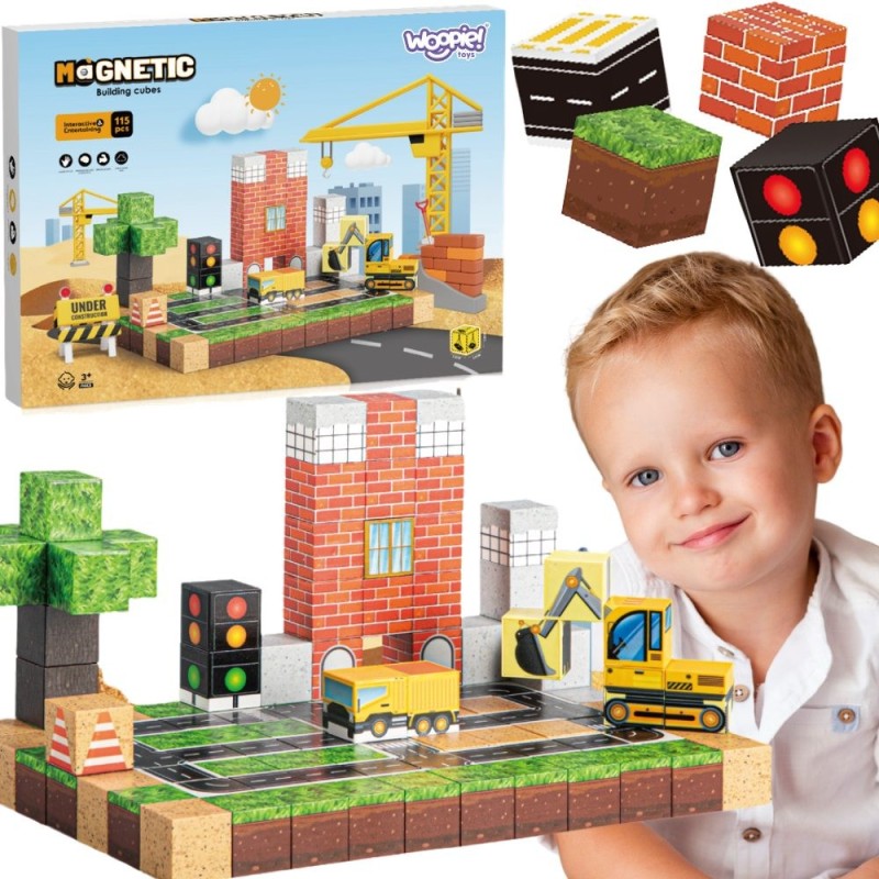 Magnetic Building Blocks Ehitusplatsil 115 tk.