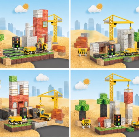 Magnetic Building Blocks Ehitusplatsil 115 tk.