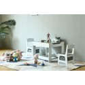 Puidust lastemööbli komplekti laud koos tahvliga + 2 tooli 