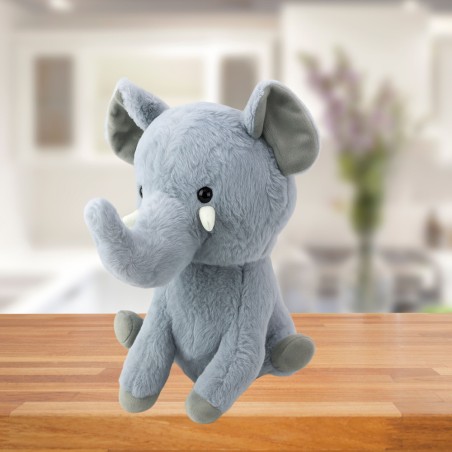 Pehme kaisumänguasi Little Elephant Grey 26cm