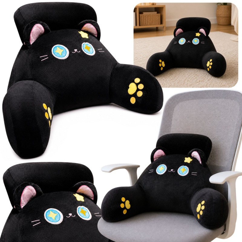 Seljatugi Tugitool padi Cat Black 60 x 40 cm