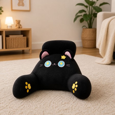 Seljatugi Tugitool padi Cat Black 60 x 40 cm
