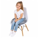 Ümmargune plüüsist toolipadi Kassihall Pehme iste 40 cm