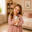 Pehme mänguasi Väike Kits lastele Valge 16 cm