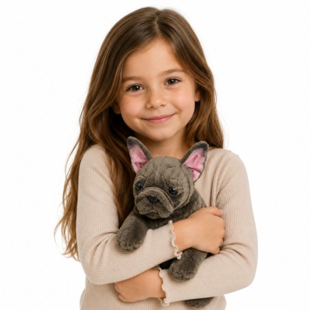 Plush Toy Prantsuse buldog Pruun 22 cm