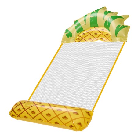 Täispuhutav rannapadi võrkkiik vesi lamamistool ujumisbassein ananass