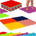 Montessori sensoorne puzzle matt jalamassaažiks 8 tükki