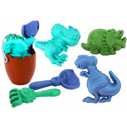 Dinosauruste liivakomplekt, ämber, muna, reha,...
