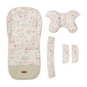 KÄRU ISTMEPEHMENDUS LISADEGA DELUXE VELVET BLOOM BEEŽ