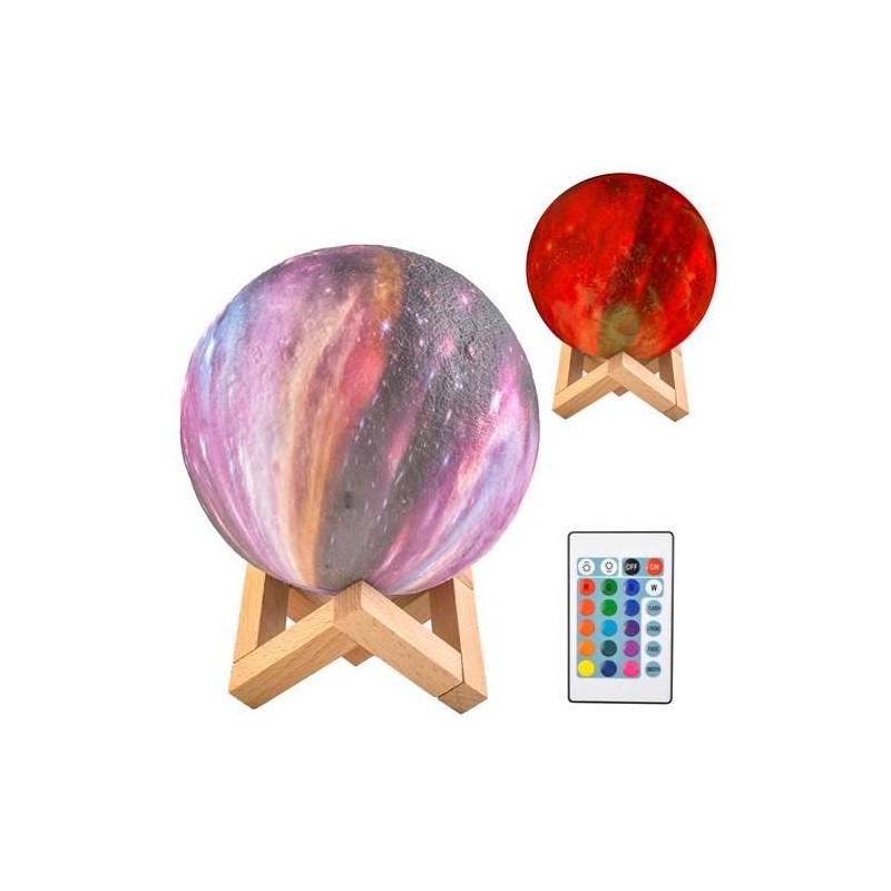 Kuu öölamp 15cm 16 värvi