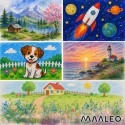 Maalikomplekt kohvris - Maaleo astronaut