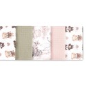 TETRA DIAPER 70X80 5-PAK TEDDY ROOSA