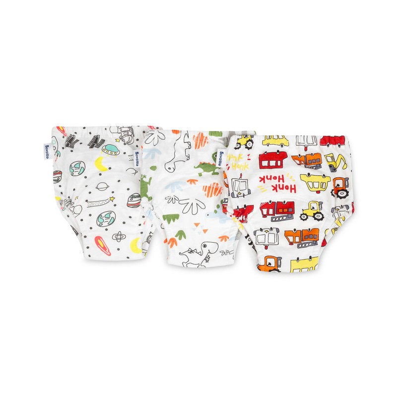 POTITREENINGPÜKSID SNUGGI 3-PACK CARS & COSMOS