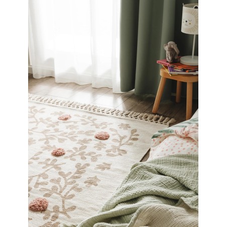 Lastetoa vaip Hana kreem/roos 90x130 cm