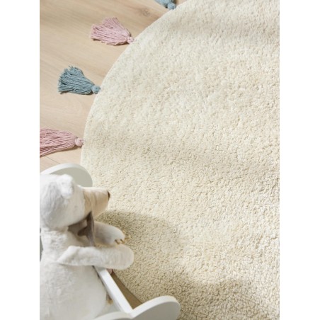 Pestav lastetoa vaip Malu Cream ø 80 cm ümmargune